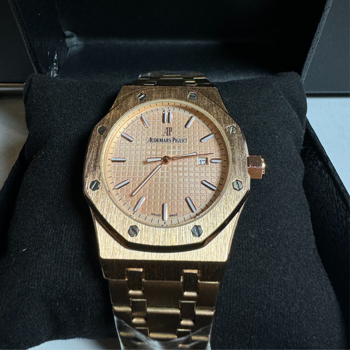 Rose Gold Audemars Piguet Royal Oak with Rose Gold Dial