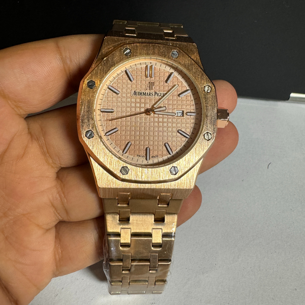 Rose Gold Audemars Piguet Royal Oak with Rose Gold Dial