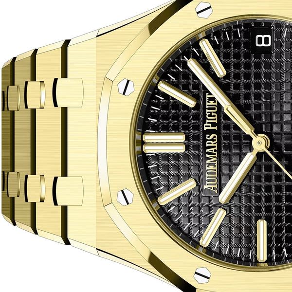 Gold Audemars Piguet With Black Dial