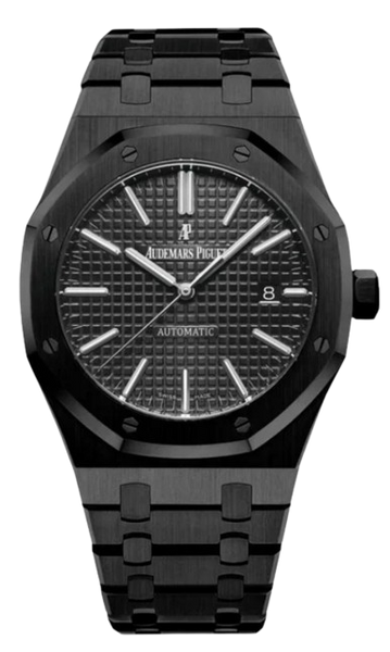 Black Audemars Piguet With Black Dial