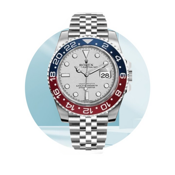 GMT Master White (Red + Blue)