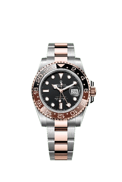 GMT Master II Black Dial (Rose Gold + Black)